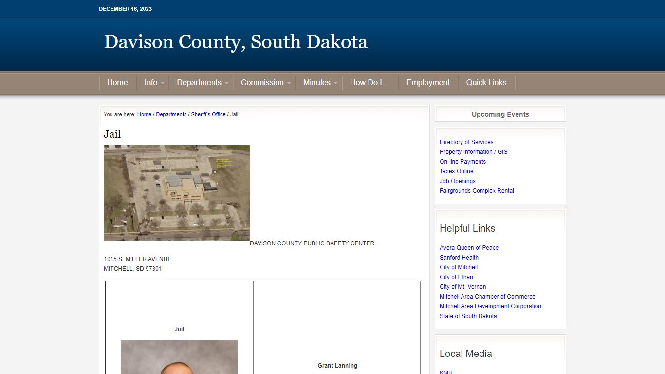 Jail - Davison County, South Dakota