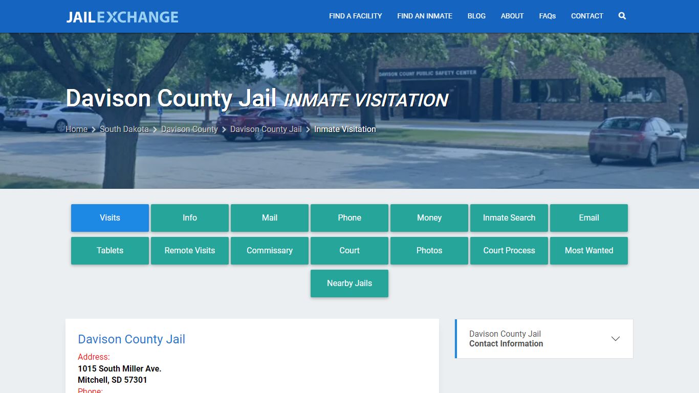 Inmate Visitation - Davison County Jail, SD - Jail Exchange